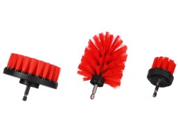 Drill brush set for car cleaning CAR DETAILING DRILL BRUSH 3 MEDIUM, 3 pcs