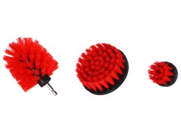 Drill brush set for car cleaning CAR DETAILING DRILL BRUSH 3 MEDIUM, 3 pcs