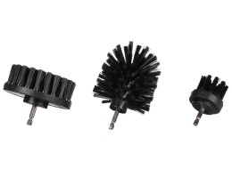 Drill brush set for car cleaning CAR DETAILING DRILL BRUSH 3 HARD, 3 pcs