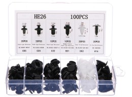MECHNIC TRIM CLIP SET 100 upholstery clip, retainer and pin set for vehicles