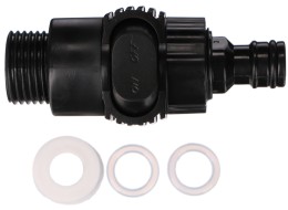 Flow-through car wash brush with two attachments CAR DETAILING WASH BRUSH SET 2, 240cm