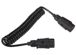 Coiled interconnecting cable for trailer plugs TRAILER CABLE 3, 7-7pin, 3m