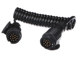 Coiled interconnecting cable for trailer plugs TRAILER CABLE 4, 13-13pin, 3m