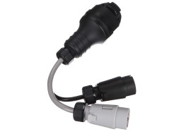 Trailer socket adapter cable TRAILER CABLE 5, from 13-pin to 7-pin N+S, 35cm