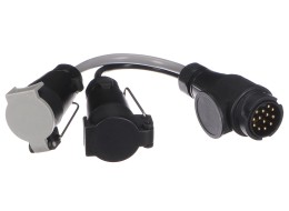Trailer plug cable adapter TRAILER CABLE 6, from 13-pin to 7-pin N+S, 35cm
