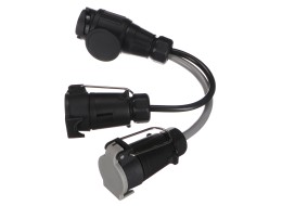 Trailer plug cable adapter TRAILER CABLE 6, from 13-pin to 7-pin N+S, 35cm