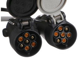 Trailer plug cable adapter TRAILER CABLE 6, from 13-pin to 7-pin N+S, 35cm