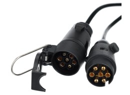 7-pin extension cable - trailer socket + plug TRAILER CABLE 7, 12V, 5m