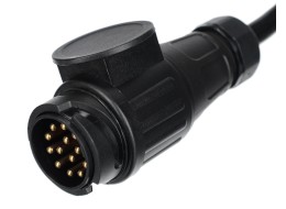 13-pin extension cable - socket + plug TRAILER CABLE 8, 12V, 5m