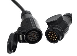 13-pin extension cable - socket + plug TRAILER CABLE 8, 12V, 5m
