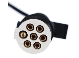 Coiled 7-pin connecting cable type S TRAILER CABLE 10, plastic plug, 24V, 3.5m
