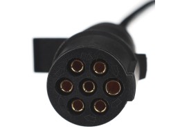 Coiled 7-pin connecting cable type N TRAILER CABLE 11, plastic plug, 24V, 3.5m