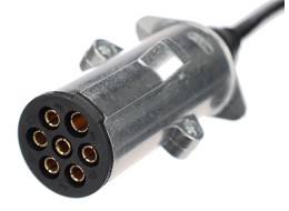 Spiral connecting cable 7-pin type N TRAILER CABLE 13, metal plug, 24V, 3.5m