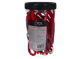 Set of rubber fastening straps/elastic cords CARGO CORD SET BASIC 8, 8 pcs