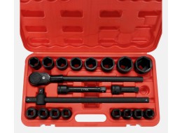 Socket set with ratchet MECHANIC WRENCH SET 2, heavy-duty, 21 pcs