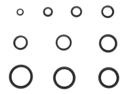 Set of NBR and steel sealing rings MECHANIC RING SET 3, M6–M24, 180 pcs