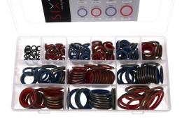 Hydraulic seals with rubber lip MECHANIC RING SET 4, 245 pcs
