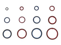 Hydraulic seals with rubber lip MECHANIC RING SET 4, 245 pcs