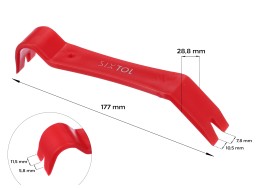 Double-ended removal pry bar for upholstery and interior MECHANIC TRIM ONE 3