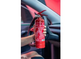 Powder fire extinguisher FIRE STOP 1 kg, ABC, all-metal, including metal bracket