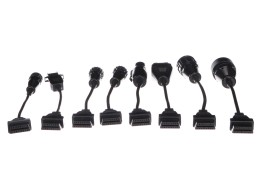 Complete set of OBD-II adapters for trucks MECHANIC CABLE SET 2, 8 pcs