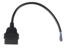 OBD-II extension cable female with 16 pins terminated with 30cm cables MECHANIC CABLE 27