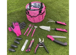 GARDEN PINK 10 garden tool set