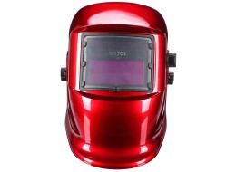 Auto-darkening welding helmet WELDING MASK 2, red