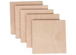 Wooden panels CREATIVE WOOD SET 5, 10 x 10 cm