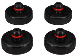 Set of rubber jack pads JACK PAD SET 4T for Tesla vehicles, 24 mm stem, 4 pcs