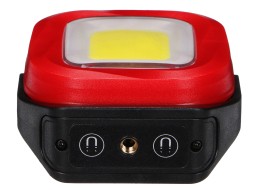 Work flashlight with magnet LAMP WORK 1, 1000 lm, COB LED, USB