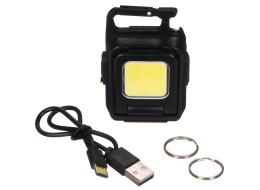 Multifunction keychain flashlight with magnet LAMP KEY 2, 900 lm, COB LED, USB