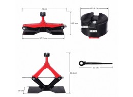 Scissor jack with ratchet SX SCISSOR JACK HIGH LIFT 1.5T