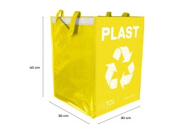 Recycling bags SORT EASY 4 METAL, 30x30x40cm, 4x36l, 4 pcs