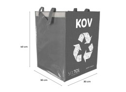 Recycling bags SORT EASY 4 METAL, 30x30x40cm, 4x36l, 4 pcs
