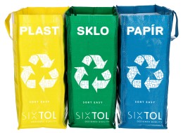 Sorted waste bags SORT EASY 3 SLIM, 18x30x40 cm, 3 x 22 l, 3 pcs
