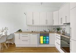 Sorted waste bags SORT EASY 3 SLIM, 18x30x40 cm, 3 x 22 l, 3 pcs
