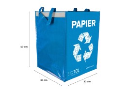 Recycling bags SORT EASY 3 BASIC DE, 30x30x40 cm, 3 x 36 l, 3 pcs
