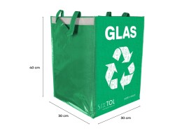 Recycling bags SORT EASY 3 BASIC DE, 30x30x40 cm, 3 x 36 l, 3 pcs