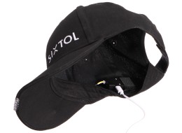 Cap with LED light B-CAP 25lm, rechargeable, USB, one size, black