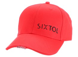 Cap with LED light B-CAP 25lm, rechargeable, USB, one size fits all, red
