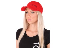 Cap with LED light B-CAP 25lm, rechargeable, USB, one size fits all, red