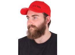 Cap with LED light B-CAP 25lm, rechargeable, USB, one size fits all, red