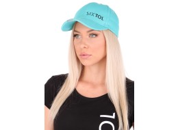 Cap with LED light B-CAP 25 lm, rechargeable, USB, universal size, turquoise
