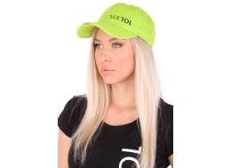 Cap with LED light B-CAP 25 lm, rechargeable, USB, one size, fluorescent green