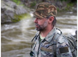 Cap with LED light B-CAP 25lm, rechargeable, USB, one size, camouflage