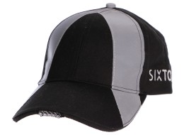 Reflective cap with LED light B-CAP SAFETY 25 lm, rechargeable, USB, one size, black