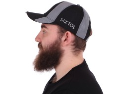 Reflective cap with LED light B-CAP SAFETY 25 lm, rechargeable, USB, one size, black