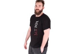 Men's T-shirt T-SHIRT, black, size L, 100% cotton