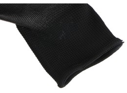 Polyester work gloves dipped in polyurethane GLOVE PE-PU 10, black, size 10